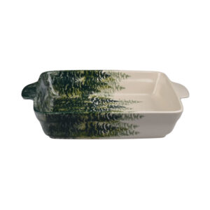 Zapiekanka ceramiczna ręcznie malowana 22 Olimp Forest Green