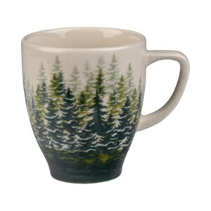 Kubek ceramiczny ręcznie malowany 0,25L Atena Forest Green