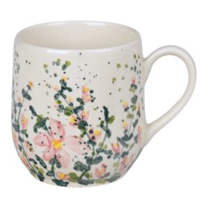 Kubek ceramiczny ręcznie malowany 0,3L Olimp Amelia Różowa